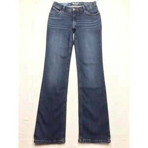 WRANGLER Willow Ultimate Riding Jean Women 28x32 Denim Blue Long Inseam Stretch